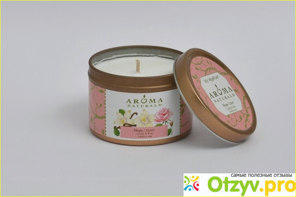 Отзыв о Ароматическая свеча Hope - Soy Vegepure Mini Tin Aroma Naturals