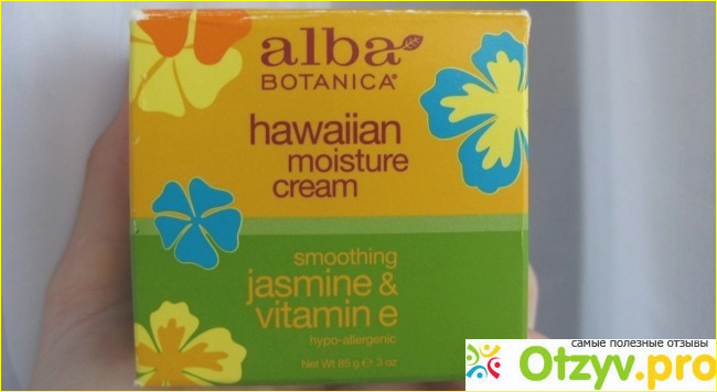 Отзыв о Крем Hawaiian Moisture Cream. </p><p>Smoothing Jasmine and Vitamin E Alba Botanica