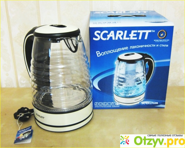 Отзыв о Электрический чайник Scarlett SC-EK27G06