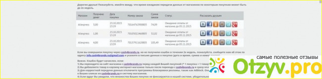 Отзыв о Cash4brands.ru