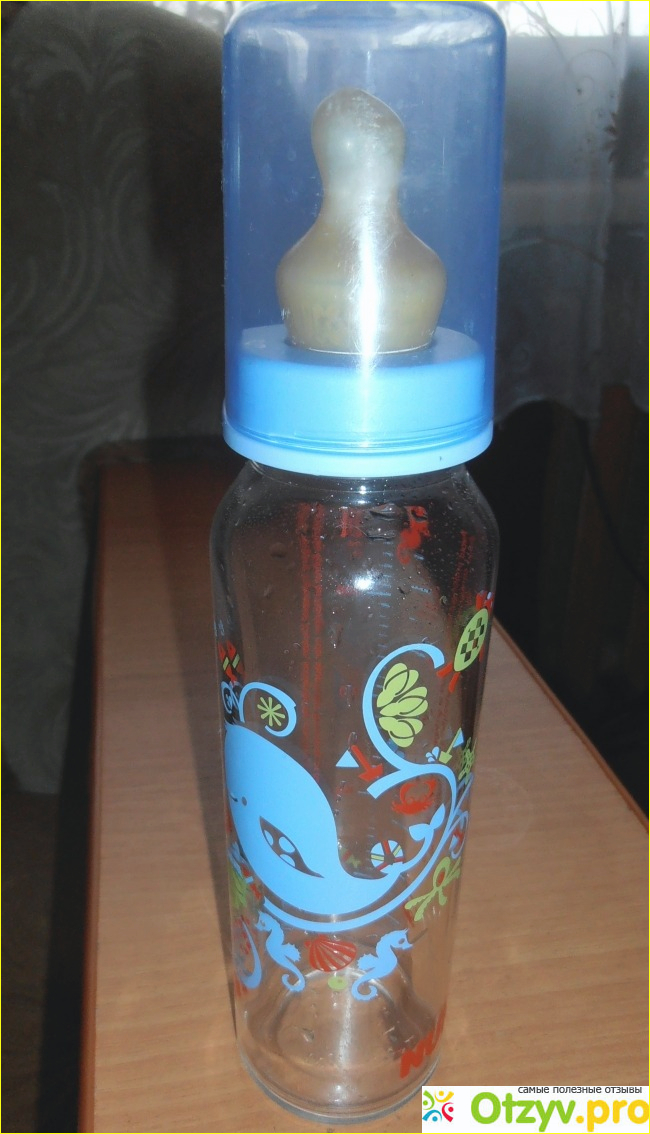 Отзыв о Стеклянная бутылочка для кормления Nuk 250 мл