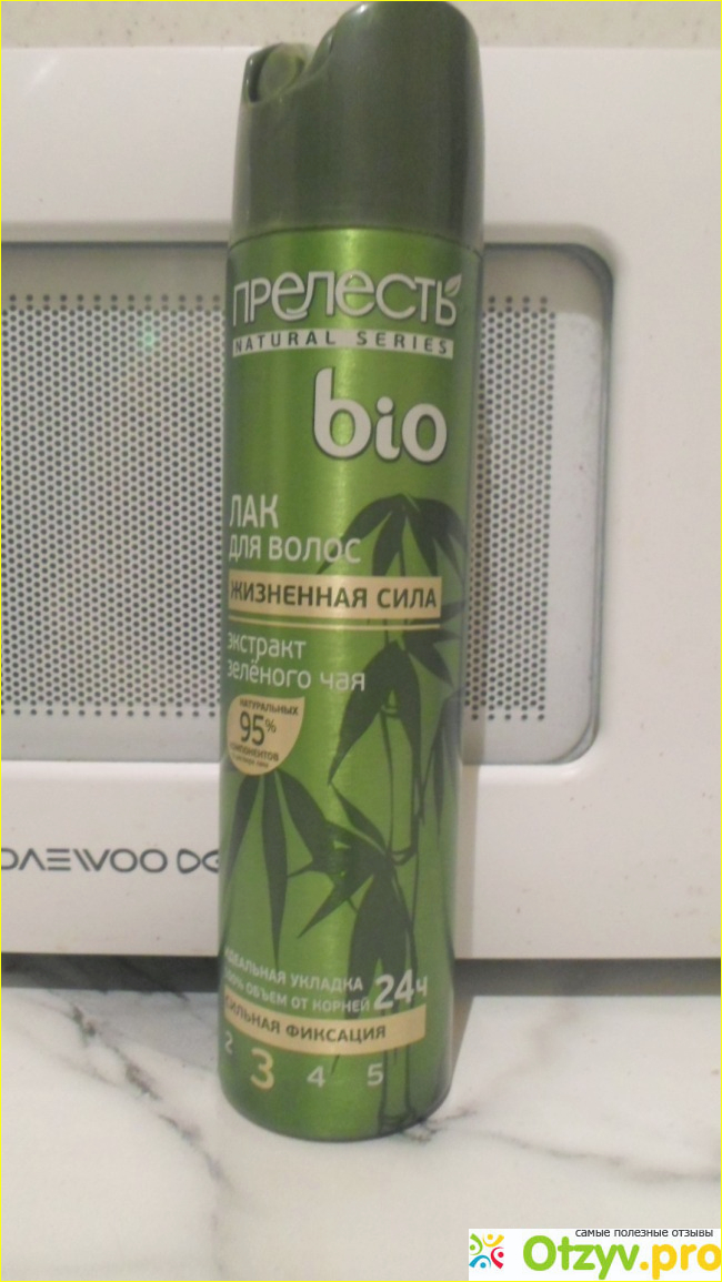 Отзыв о Лак для волос Bio Жизненная сила с экстрактом зелёного чая.