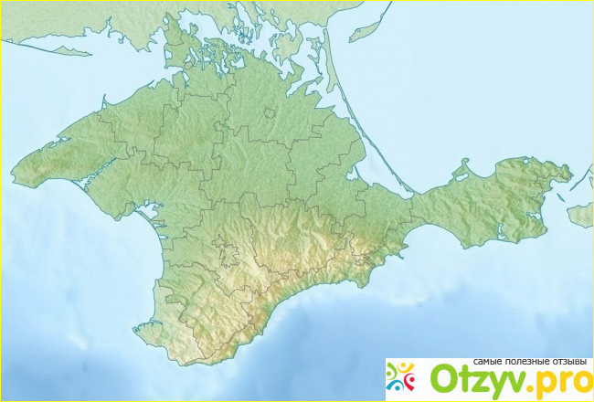 Карта крымского полуострова фото1