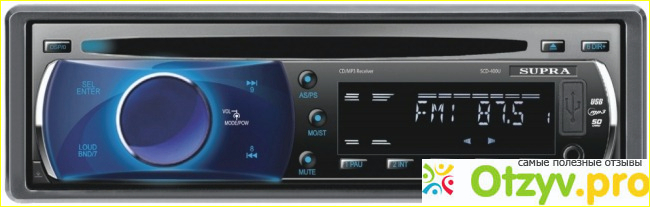 Supra SCD-400U, Black автомагнитола CD/MP3 фото1