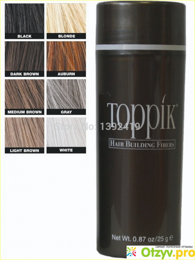 Инструкция к применению загустителя-пудры для волос Toppik: