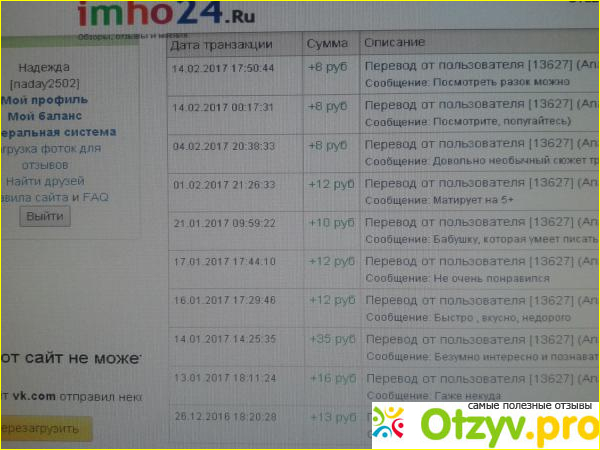 Отзыв о Imho24.ru