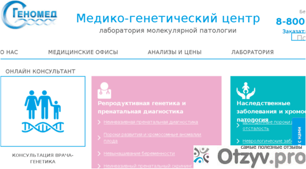 Сайт www.genomed.ru.