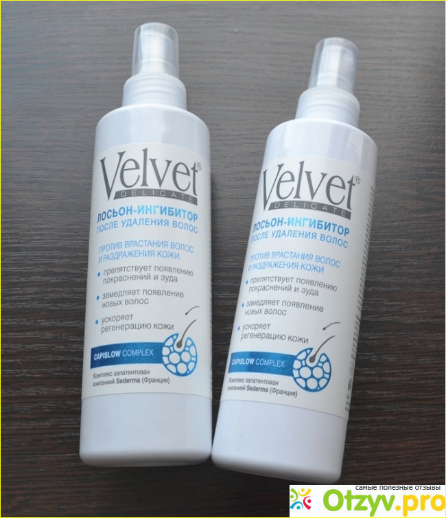 Отзыв о Лосьон-ингибитор Velvet Delicate после удаления волос против врастания волос и раздражения кожи