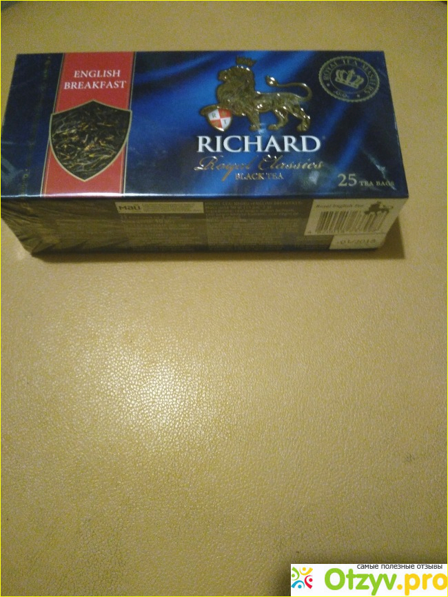 Отзыв о Чай Richard черный пакетированный Английский завтрак