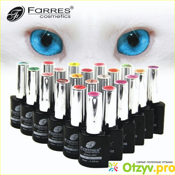 Гель-лак для ногтей Farres cosmetics Soak-off color gel polish фото1
