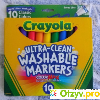 Фломастеры Crayola Ultra-clean Woshable Markers отзывы