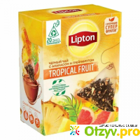 Чай в пирамидках черный с ананасом и грейпфрутом Lipton Tropical Fruit отзывы