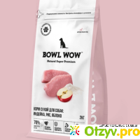 Корм Bowl Wow для собак средних пород с индейкой, рисом и яблоком отзывы
