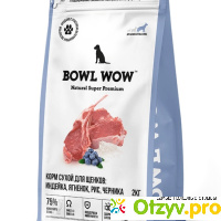 Корм Bowl Wow для щенков крупных пород собак с индейкой, ягненком, рисом и черникой. отзывы
