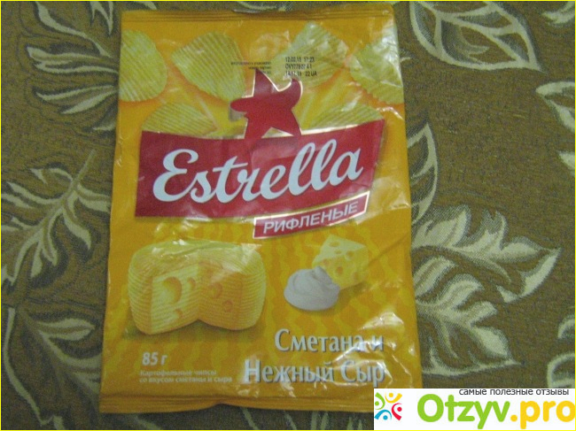 Отзыв о Чипсы картофельные рифленые Estrella со вкусом сметаны и сыра