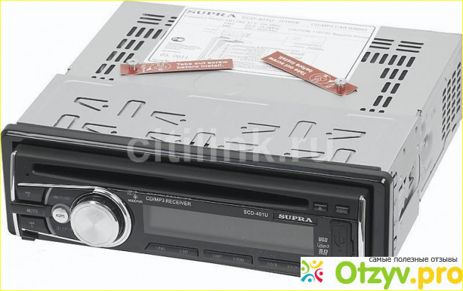 Supra SCD-401U, Black автомагнитола CD/MP3 фото1