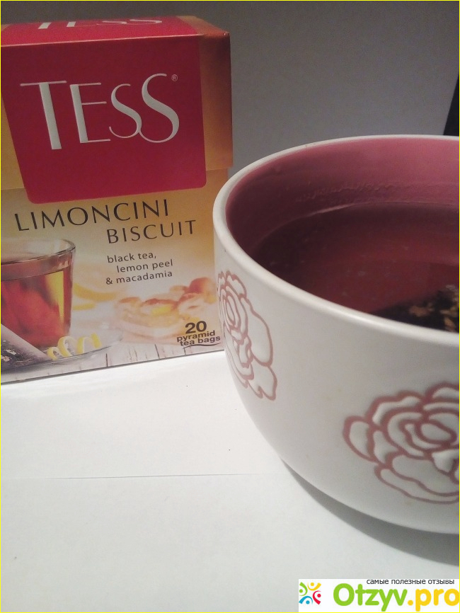 Чай в пирамидках Tess Limoncini Biscuit фото1