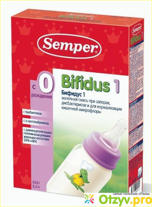 Качество и свойства смеси Semper bifidus 1