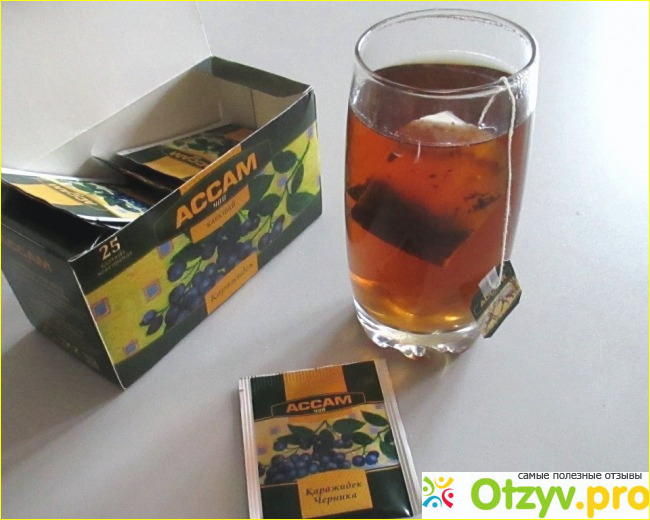 Отзыв о Чай индийский чёрный Черника с ароматом черники пакетированный
