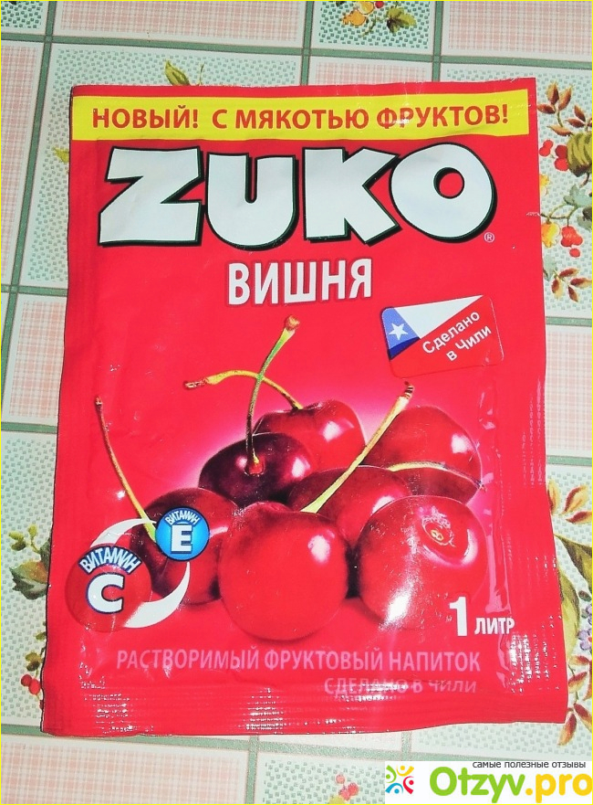 Отзыв о Растворимый фруктовый напиток Zuko со вкусом вишня