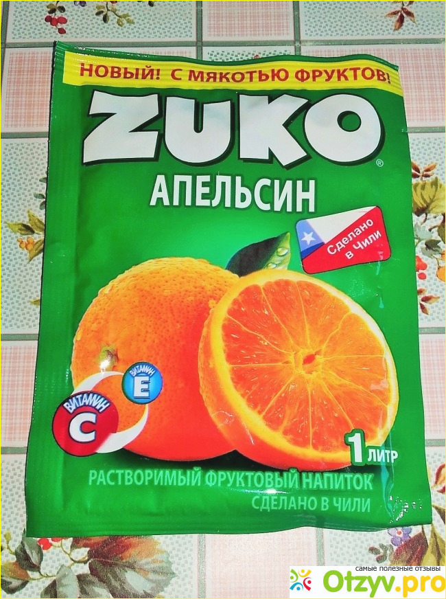Отзыв о Растворимый фруктовый напиток Zuko со вкусом апельсин