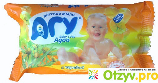 Детское мыло Агу с овсяным молочком фото1