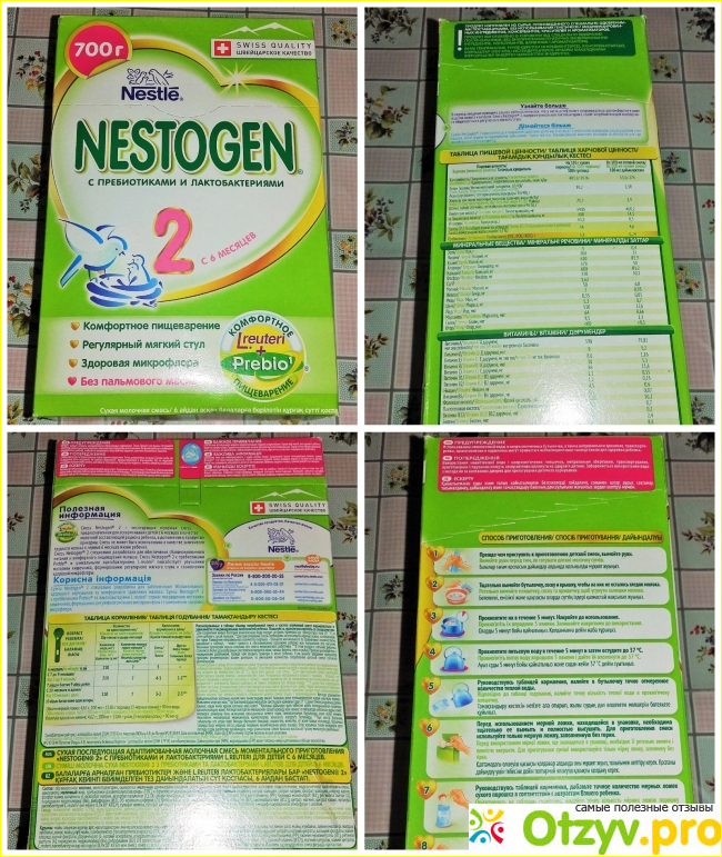 Отзыв о Детская молочная смесь Nestle Nestogen 2 Prebio с пребиотиками