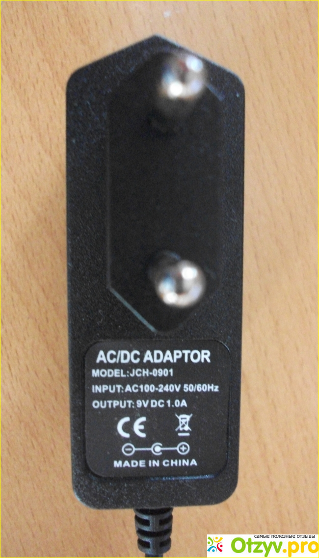 Блок питания 9 вольт взамен Кроны. AC/DC адаптер JCH - 0901. фото1