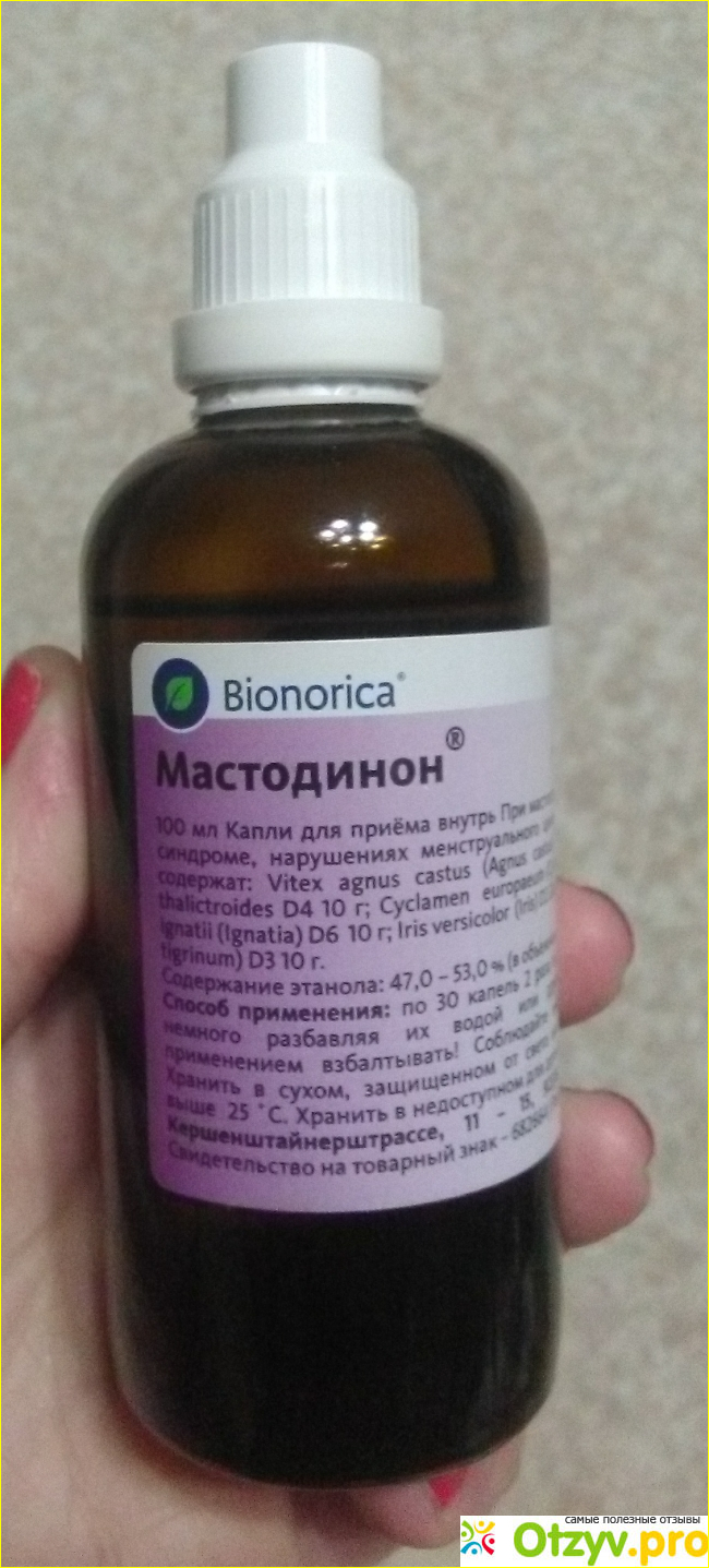 Отзыв о Гомеопатия Bionorica Мастодинон капли