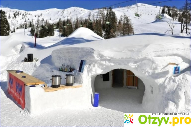 Зимний элемент ландшафтного дизайна. Снежный домик фото3
