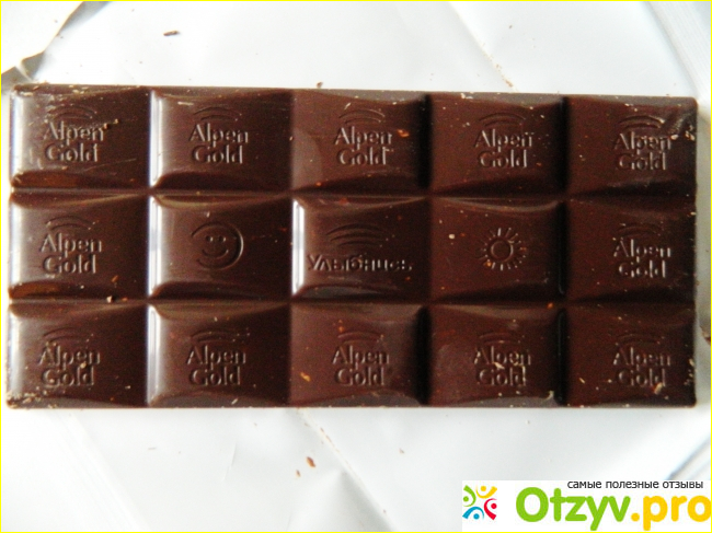 Темный шоколад дробленый фундук Alpen gold фото3