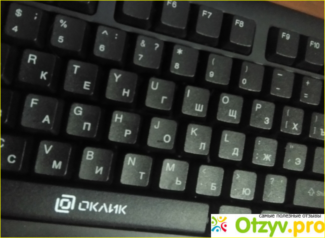 Клавиатура проводная Oklick 100M Black фото4