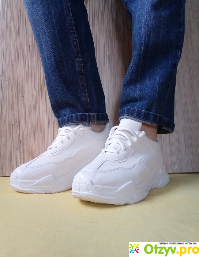 Белые женские кроссовки Mhysa от Аликспресс фото2