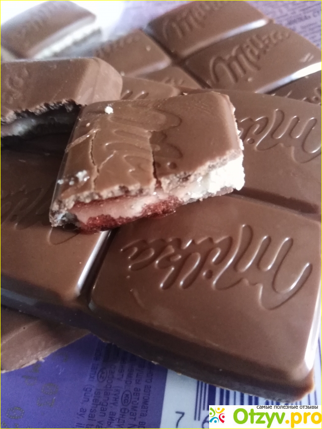 Шоколад Milka Клубника со сливками фото1