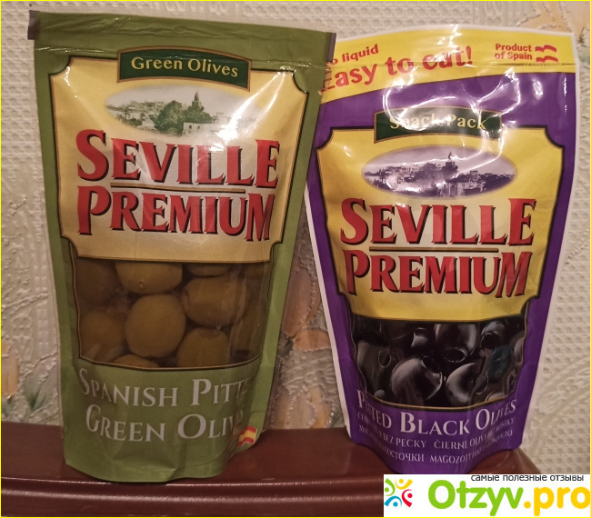 Отзыв о Испанские оливки и маслины без косточки Seville Premium
